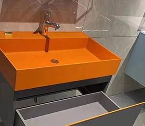 โต๊ะเครื่องแป้งห้องน้ำแบบกำหนดเองพร้อมตู้สแตนเลส